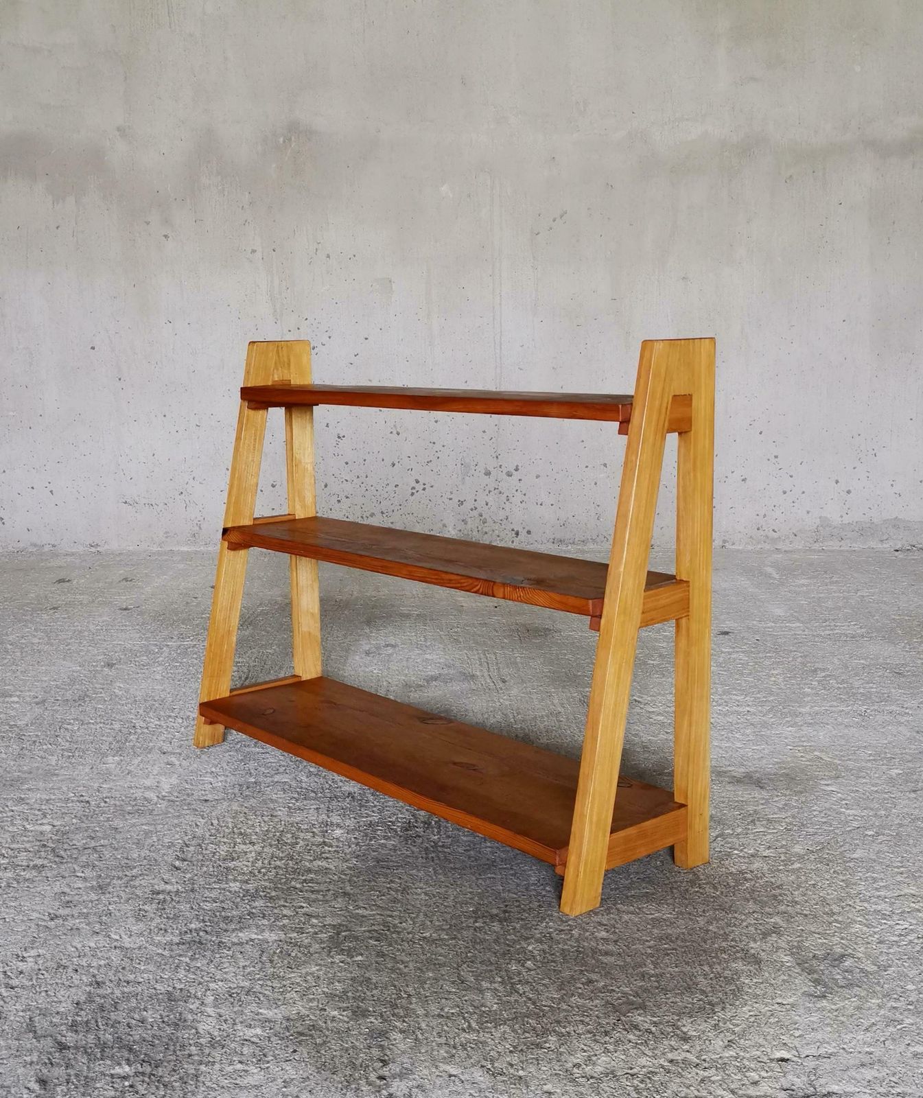 photo for sale Axel Einar Hjorth Manner Pine And Elm Display Shelf, Swedish Cabinetmaker 1930s