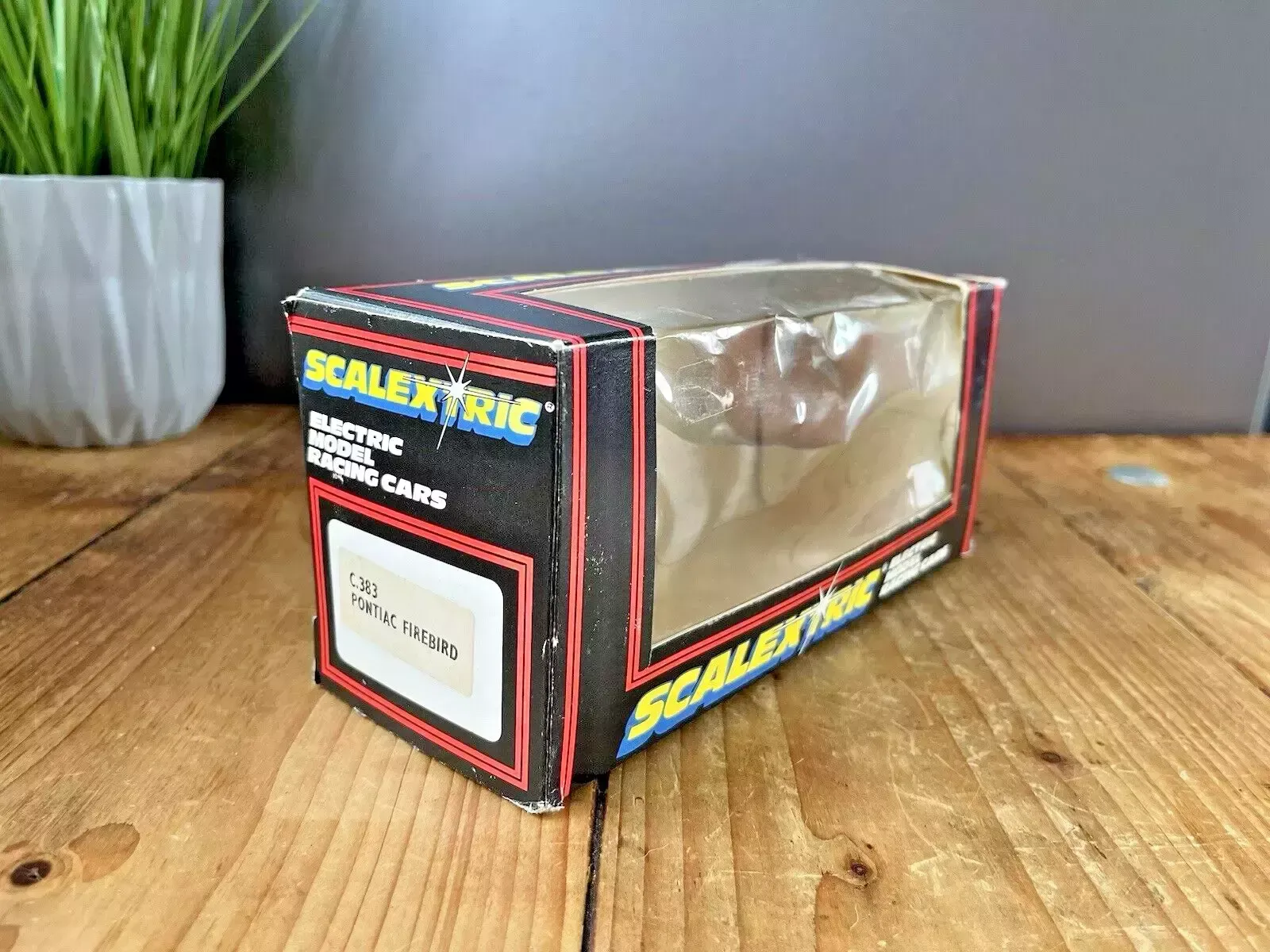photo furniture Unused Scalextric Pontiac Firebird Model Racing Car C383 Gold Wheels Slot 1:32