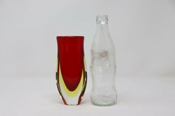 Home Decor Small Art Glass Vase Attributed To Flavio Poli For Seguso, 1960s photo