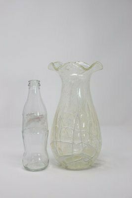 Home Decor Italian Vase In Transparent Murano Art Glass, 1980s photo