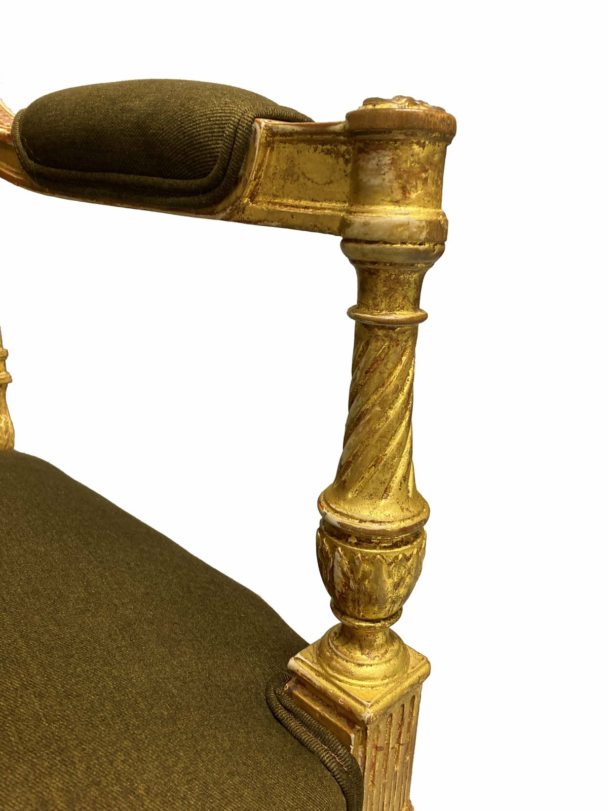 A Fine Louis XIV Style Giltwood Armchair photo for sale