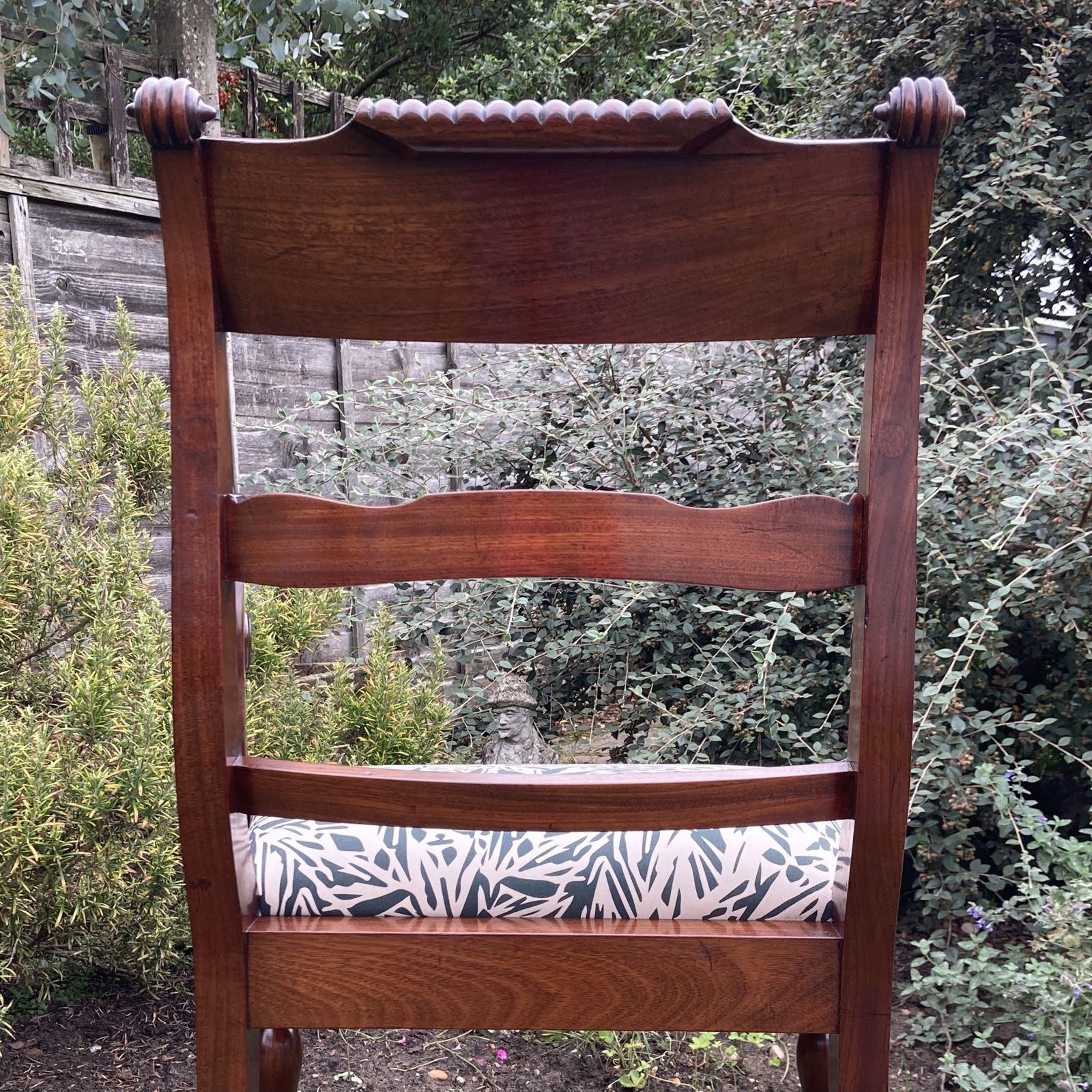 Furniture George III Mahogany Desk Chair, Circa 1800 photo