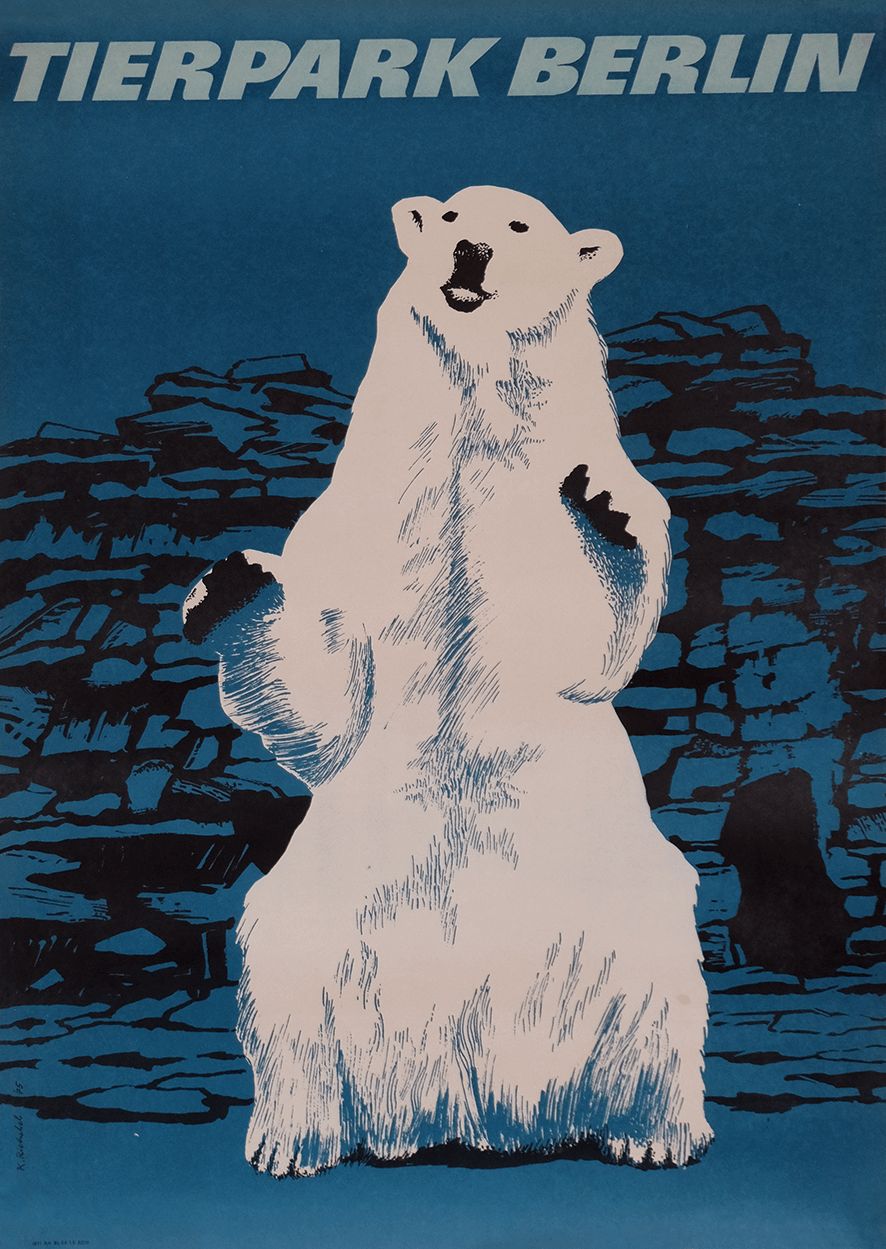 Tierpark Berlin   Original East Germany Poster | 1975