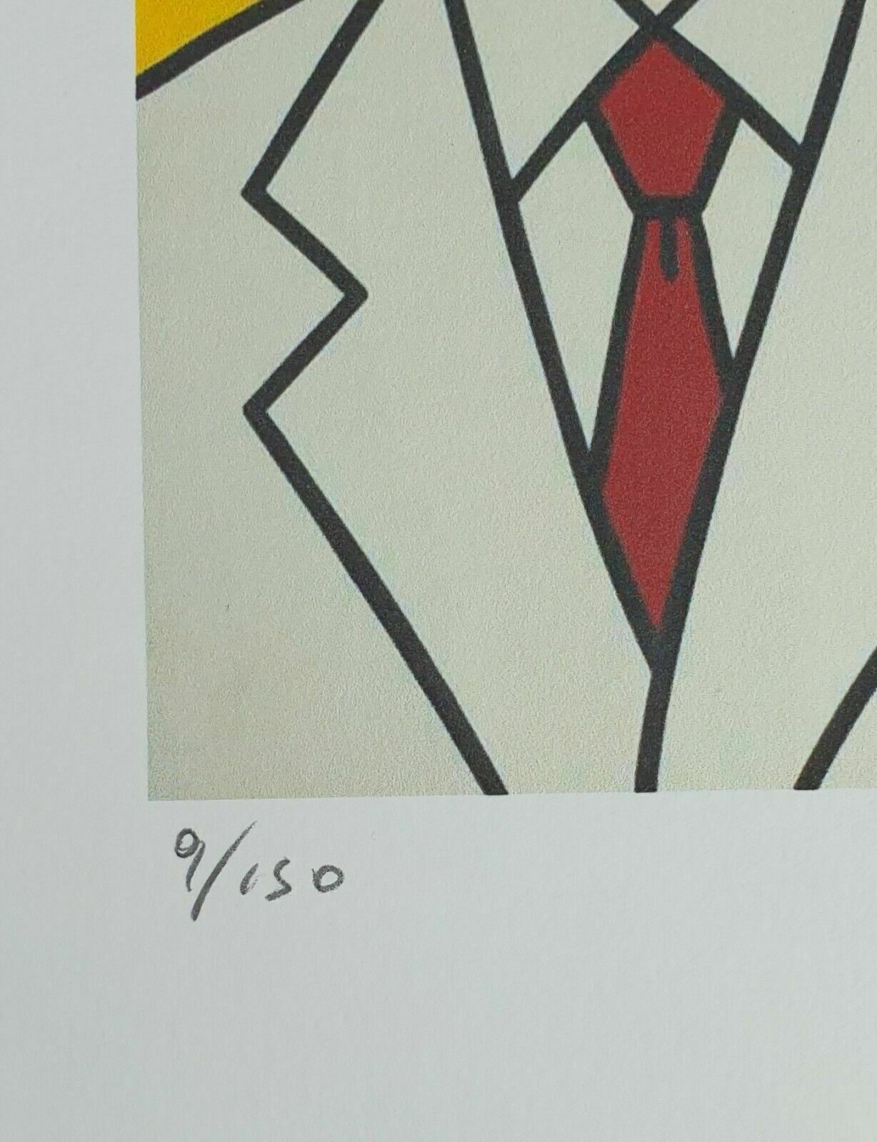 Roy Lichtenstein, Landscape With Figures And Rainbow, Plate Signed Lithograph photo furniture