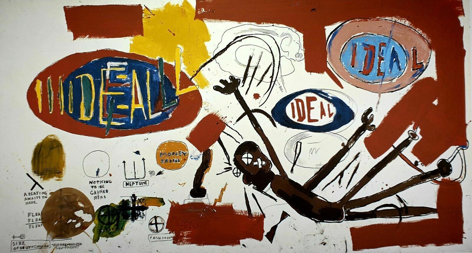 Jean Michel Basquiat, Victor (Ideal), Plate Signed Lithograph
