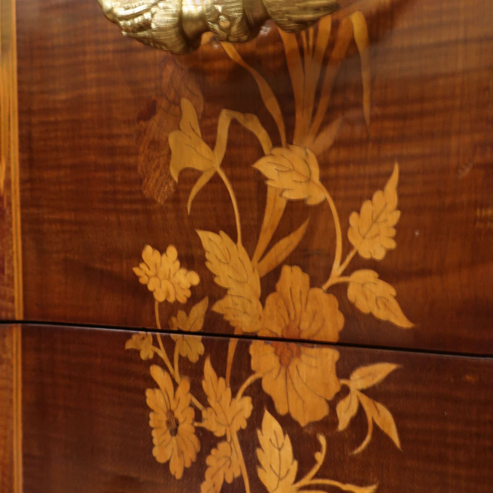 Furniture French Louis XVI Style Kingwood And Marquetry Chest Of Drawers photo