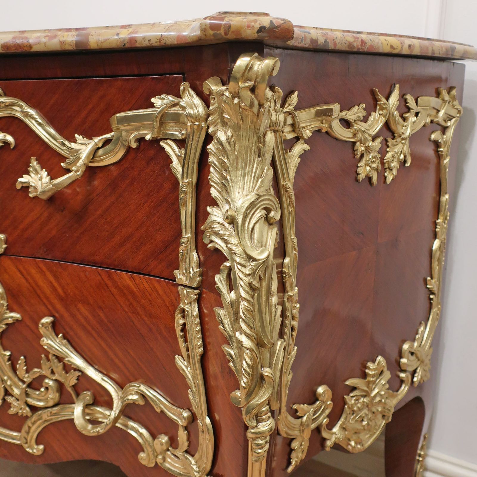 French Louis XV Style Chest Of Drawers photo vintage