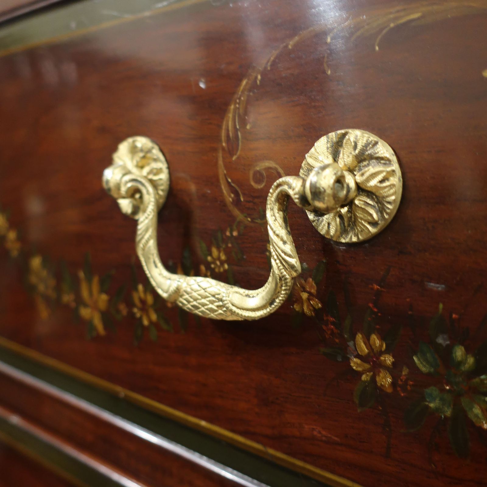 Georgian Mahogany Polychrome Painted Chest On Chest photo Furniture