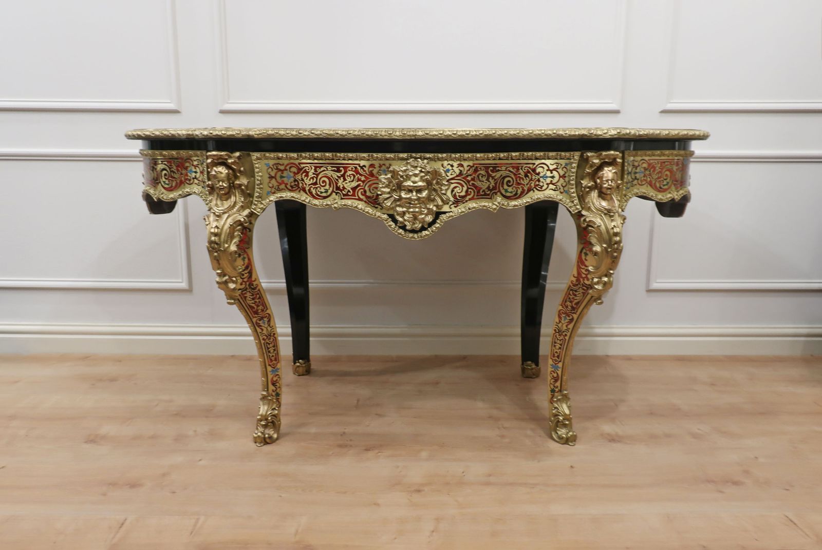French Napoleon III Louis XV Style Boulle Writing Table photo buy