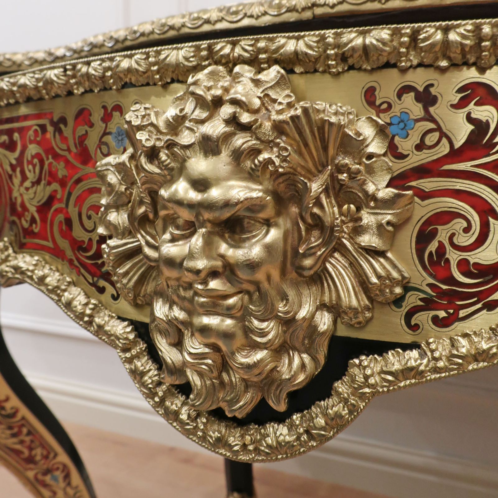photo furniture French Napoleon III Louis XV Style Boulle Writing Table