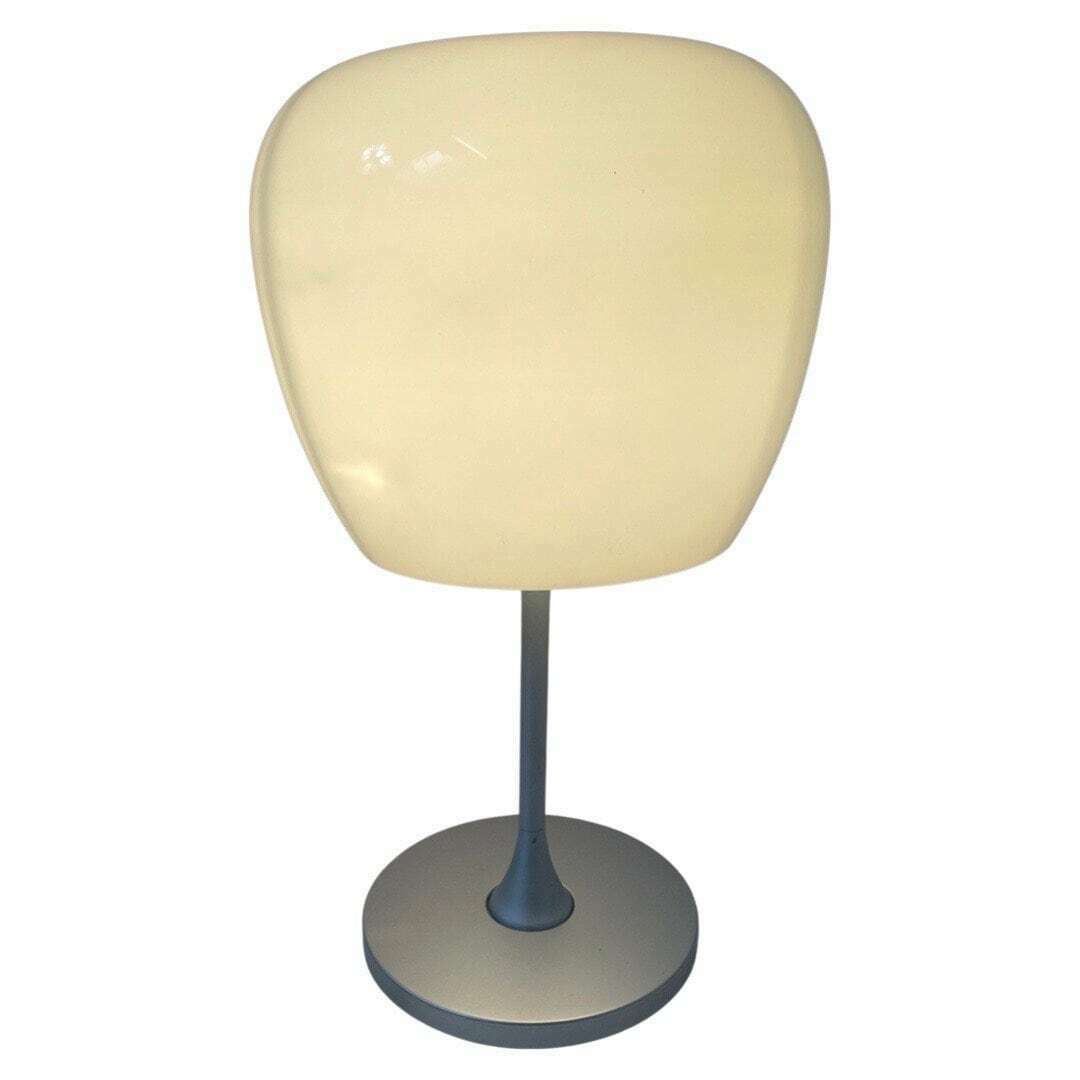 Table Lamp With Glass Top And Gray Metal Base   Model 'Althorn'   Rare Ikea B0225 photo furniture