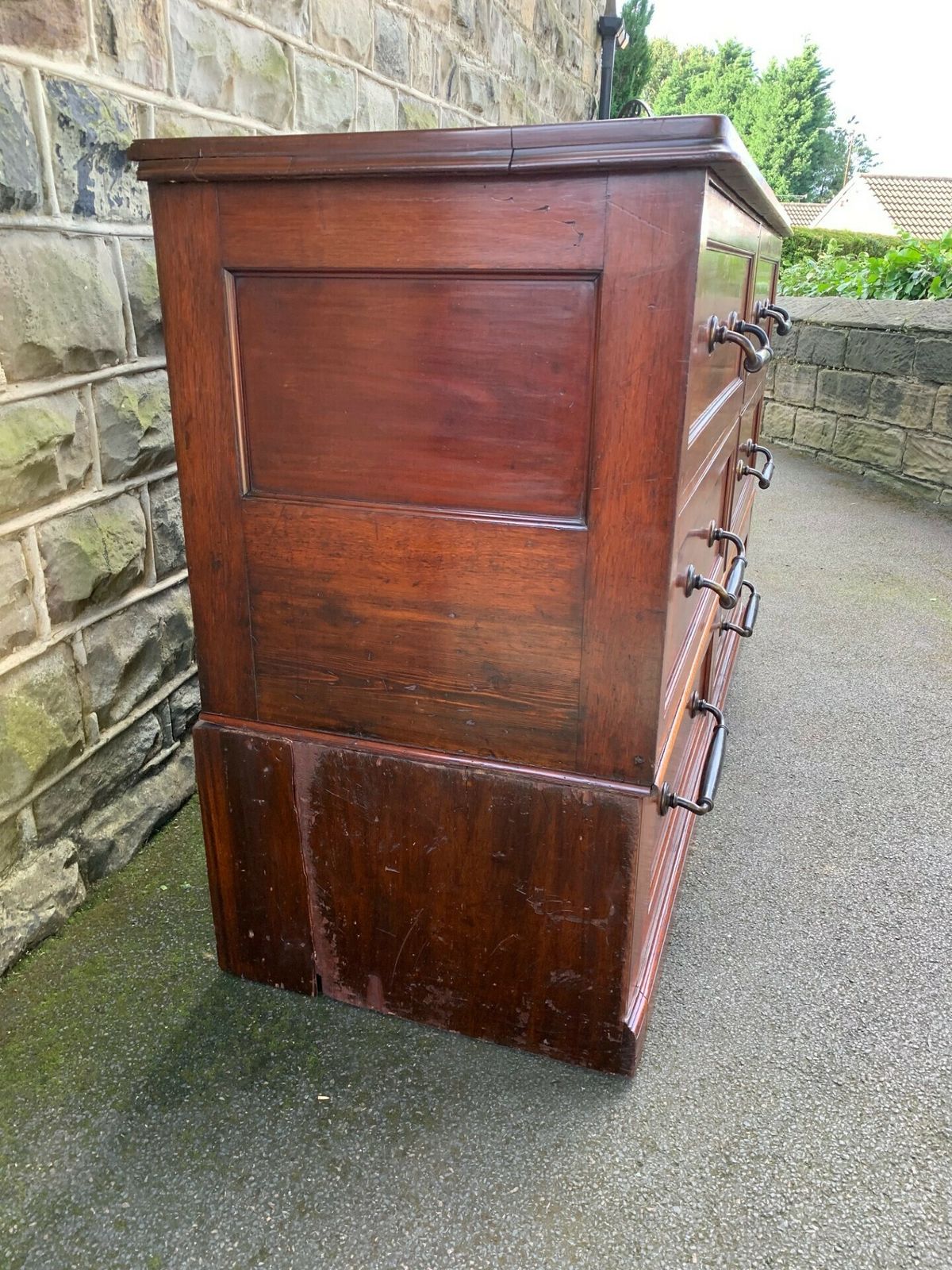Antique Mahogany Bank Of Haberdashery Draws photo Furniture
