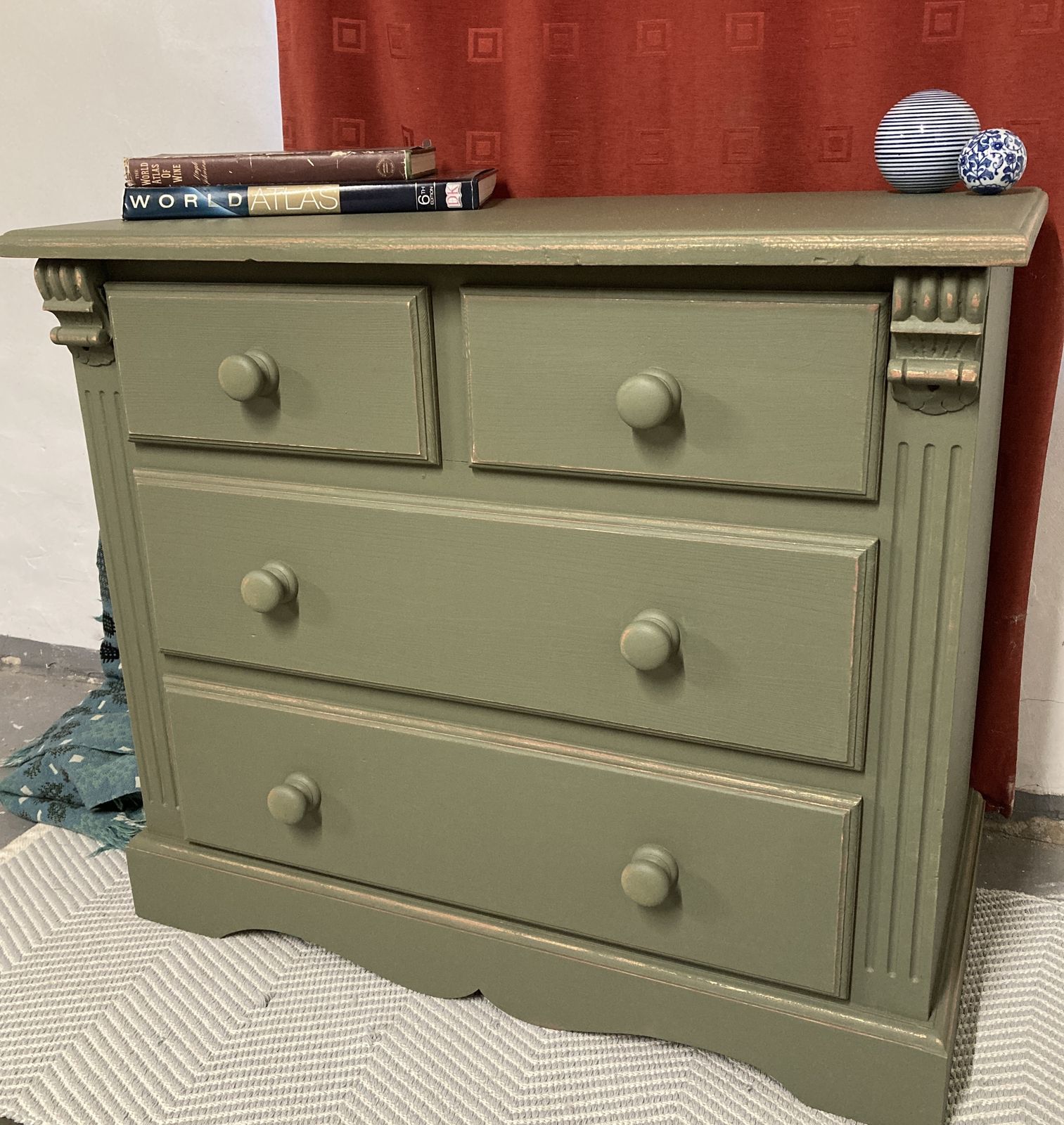 Stunning Set Of Drawers, Hand Restored