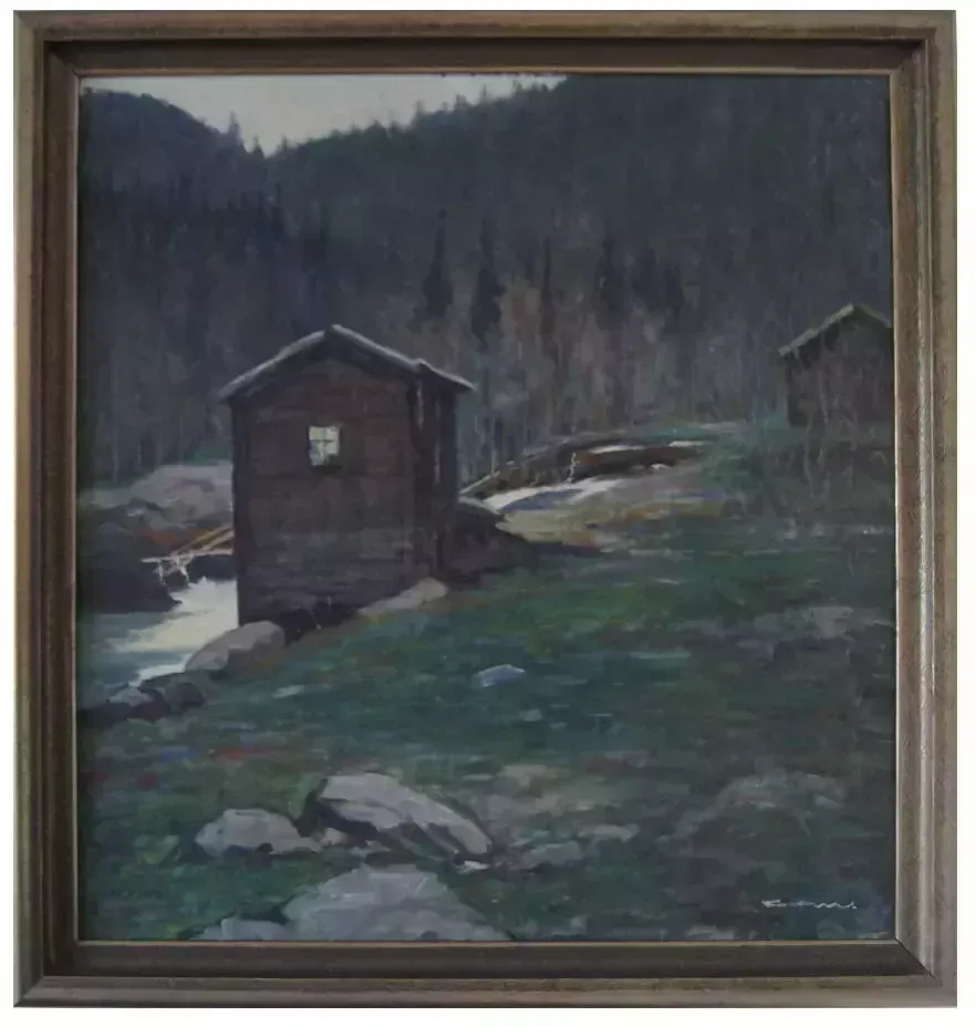 Norwegian Landscape By Sigurd Fosnes (Norwegian, 1877 1943) photo for sale