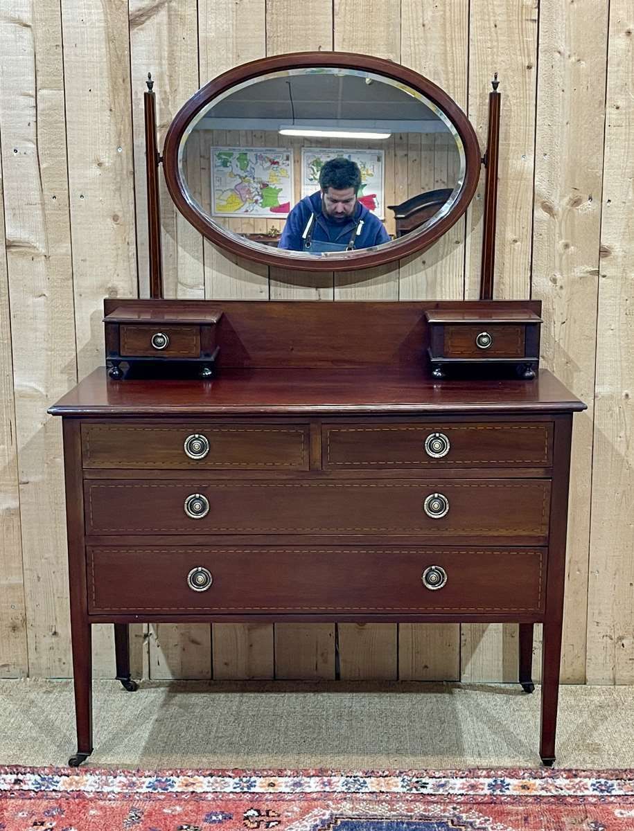English Dressing Table From The 1930s In Mahogany photo furniture