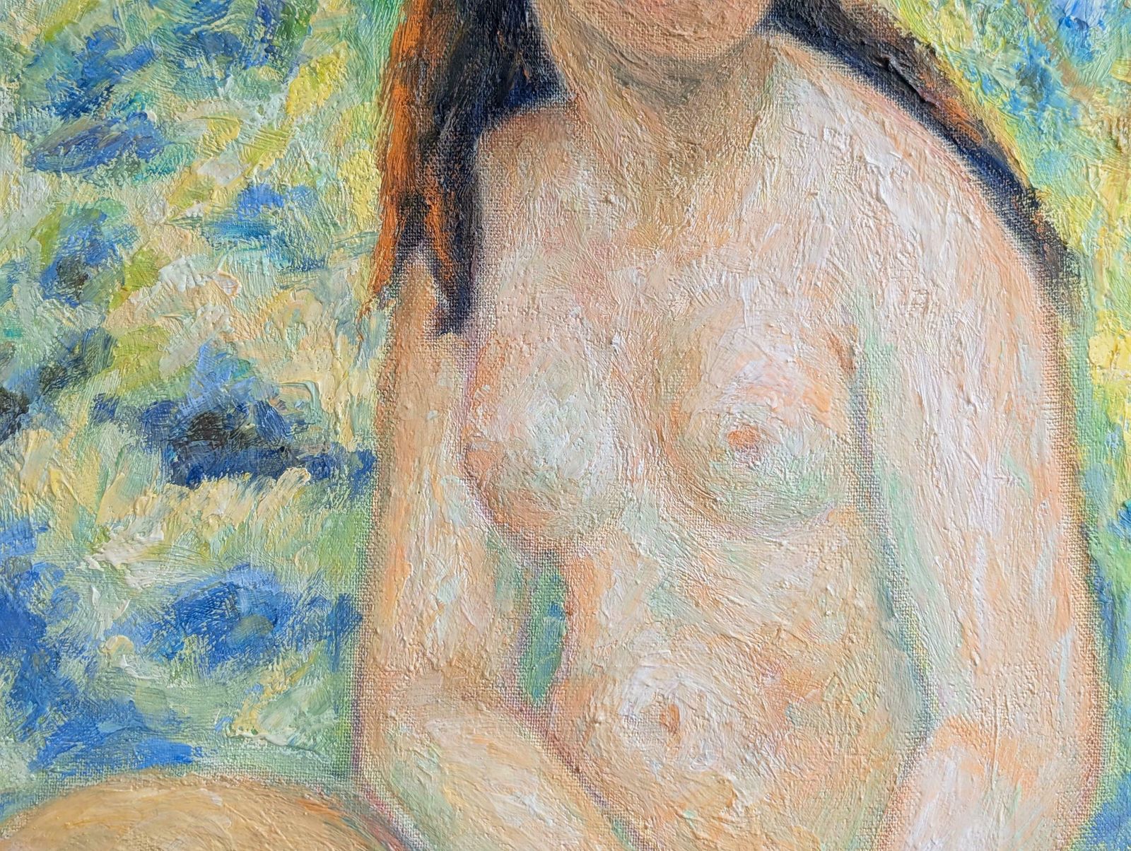 B. Alfheim, Sitting Female Nude, C.1960 photo furniture