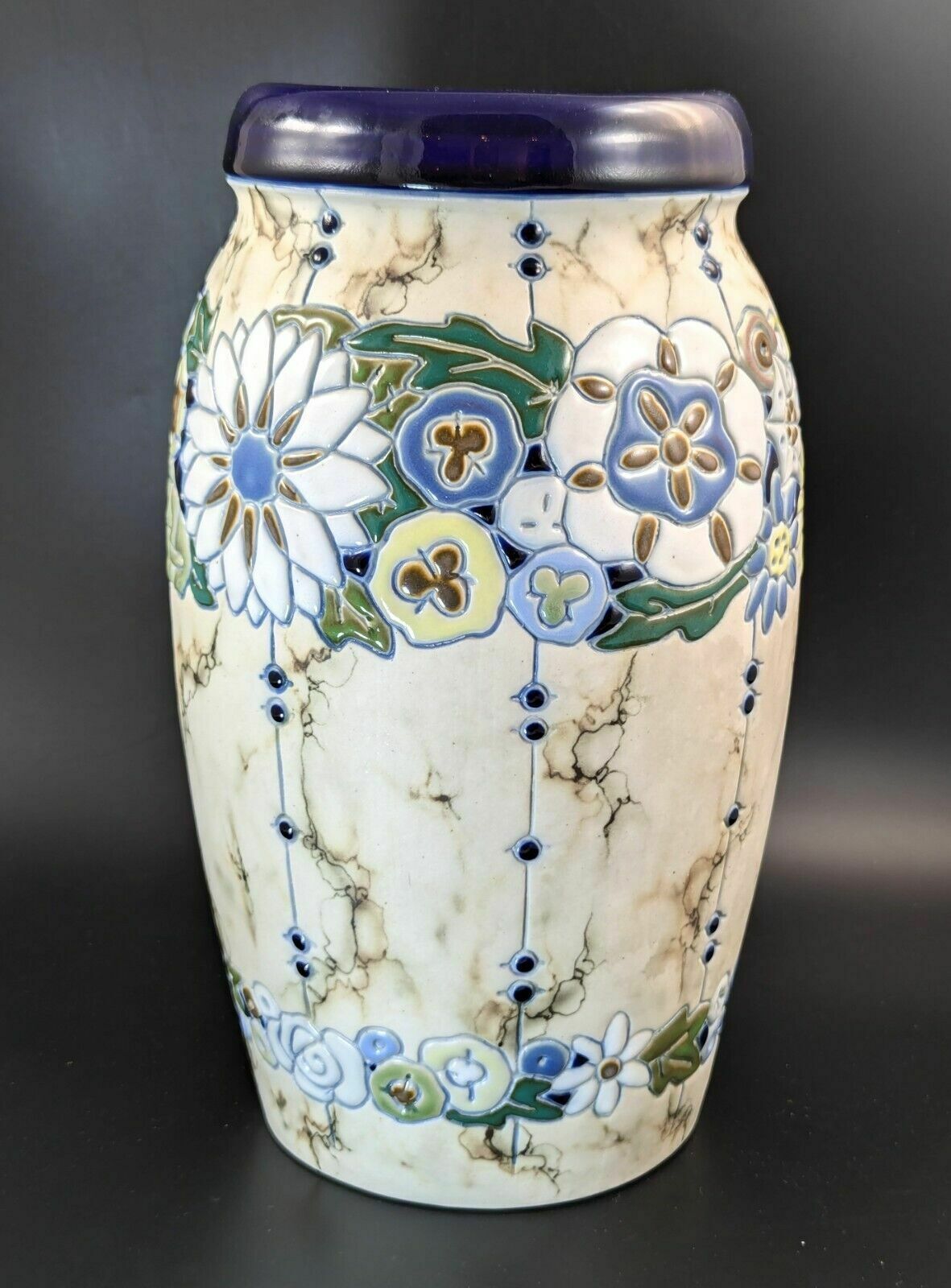 Amphora Ceramic Vase In The Art Deco Style. Made In Czechoslovakia, с. 1920 photo for sale