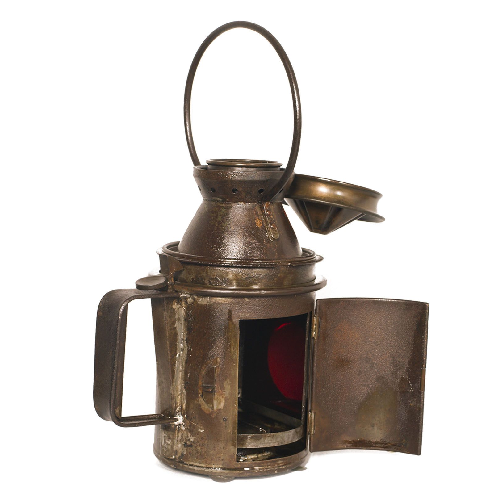 Italian Railway Manual Oil Lamp, 1910s Table Oil Lamp photo Lighting