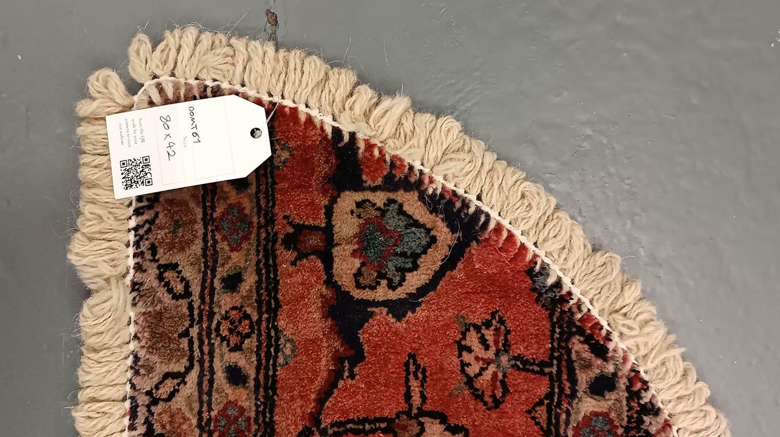 Handmade Rug Doormat Floral Rug Half Circular Interior Carpet Mat Entrance Way photo vinterior