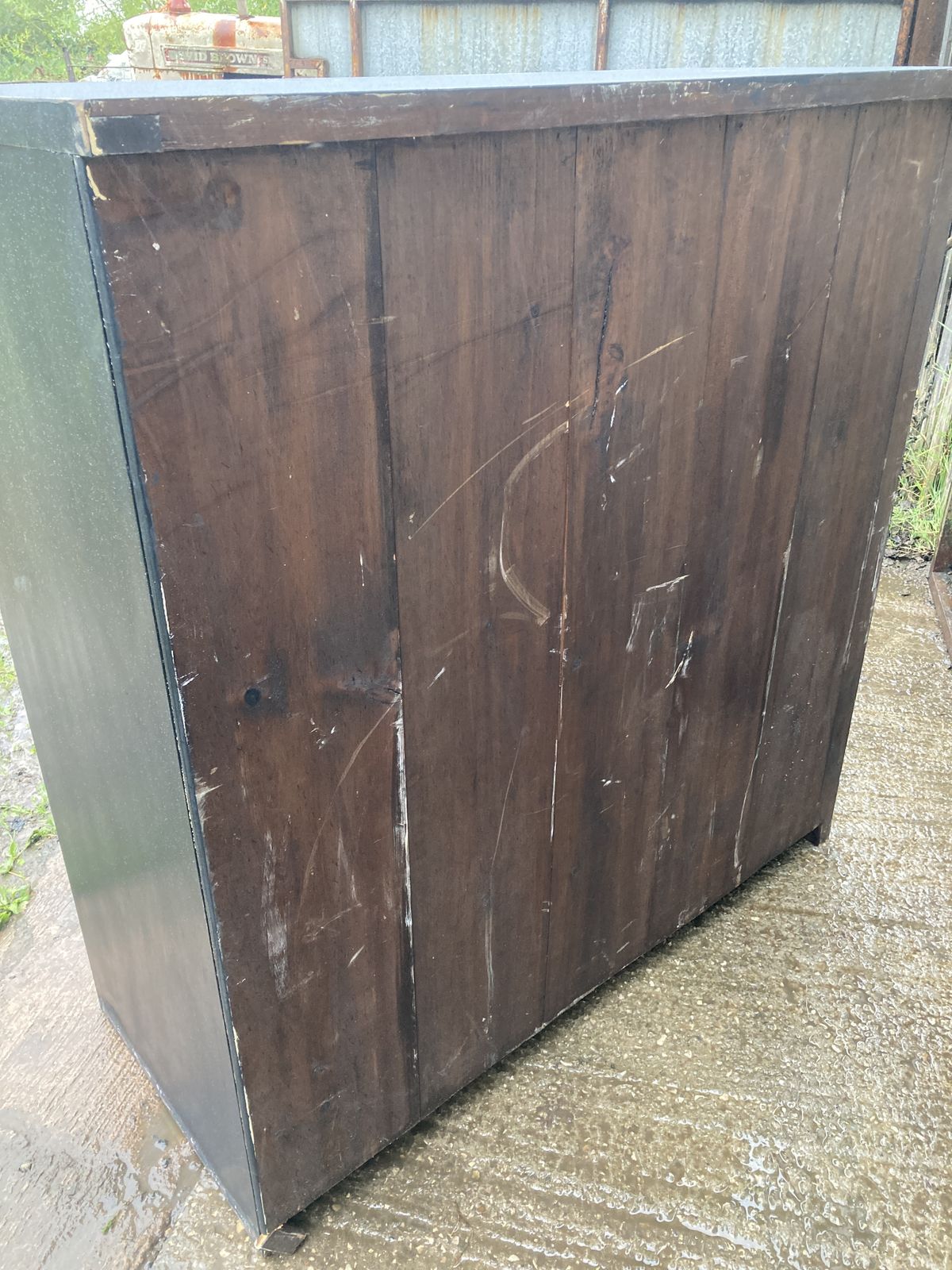 photo vinterior Edwardian Ebonised Campaign Style Chest Of Drawers