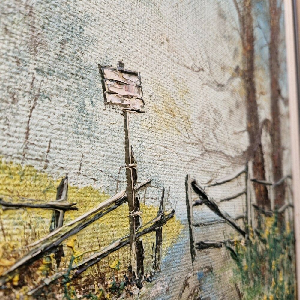 Rene Cazier Great Budworth Framed Oil Painting photo for sale