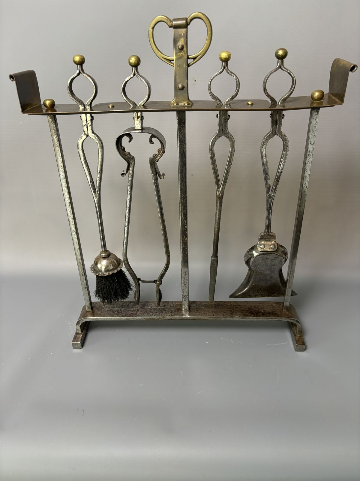 Arts & Crafts 'Estate Made' Fireside Tools photo 760.0