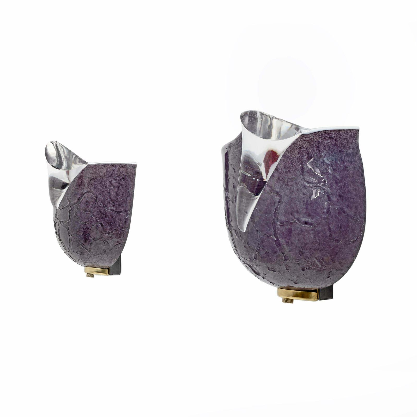 Pair Of Mila Schon Modern Italian Murano Glass Sconces For Zonca, 1980s photo for sale