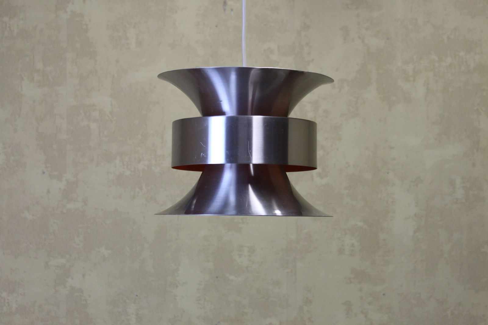 Danish 60’s Pendant Lamp With Orange Glow photo furniture