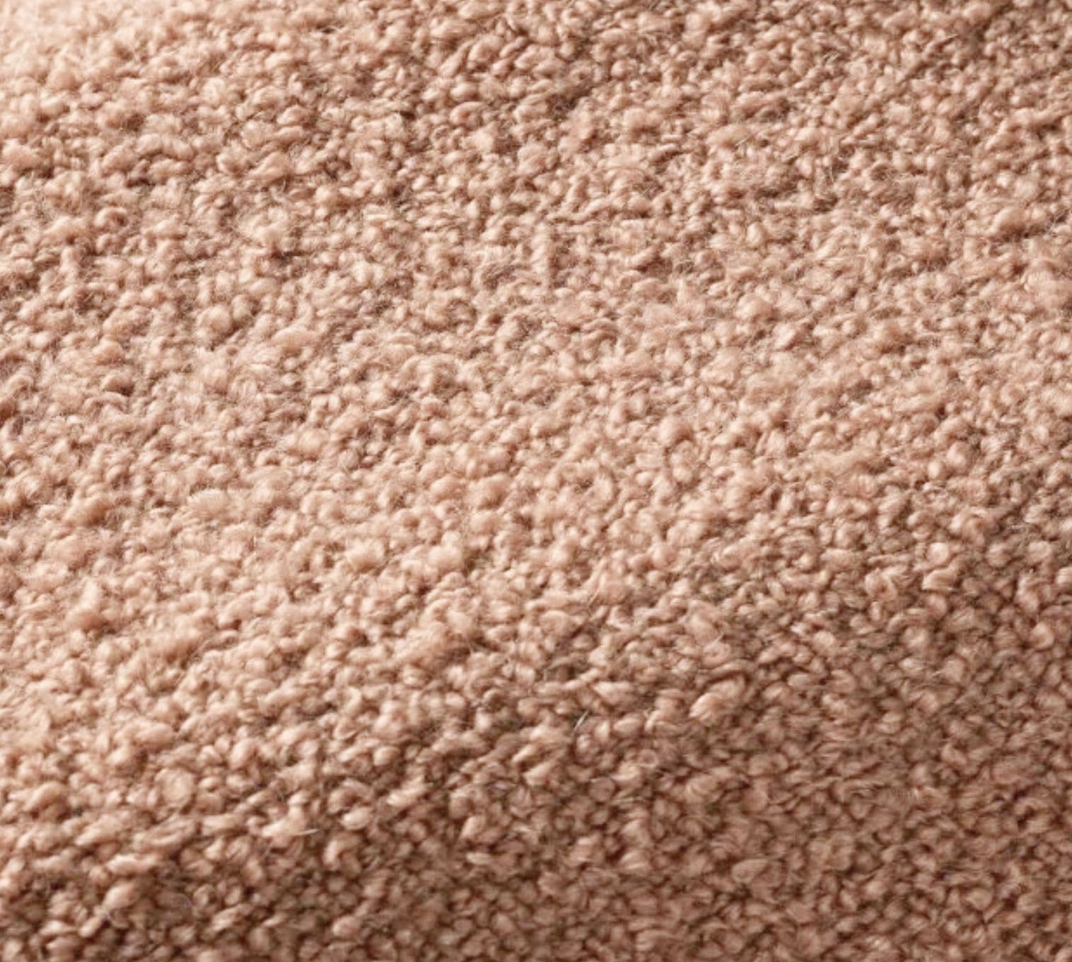 Curved Sofa. Boucle Pierre Frey Alpaca. 4 Seats photo for sale