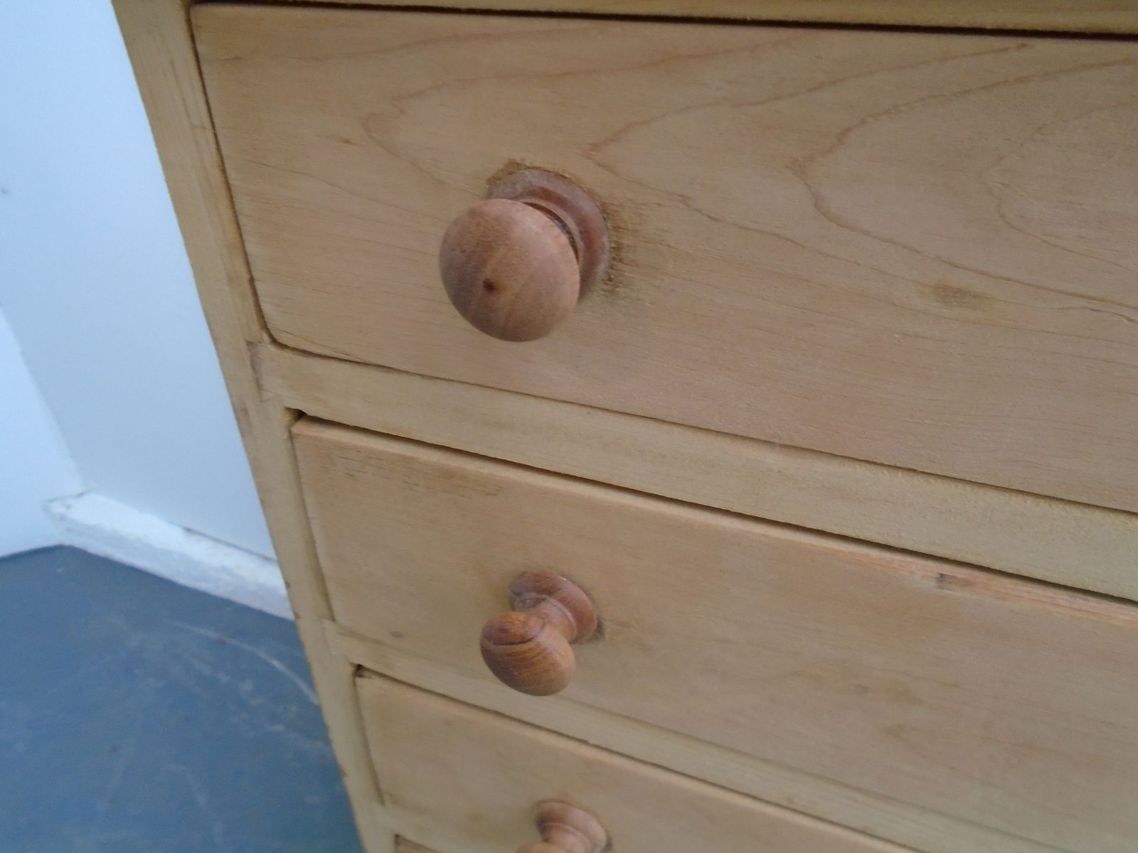 A Rare Pine Victorian Collectors Chest Of Drawers To Wax/Paint photo Furniture