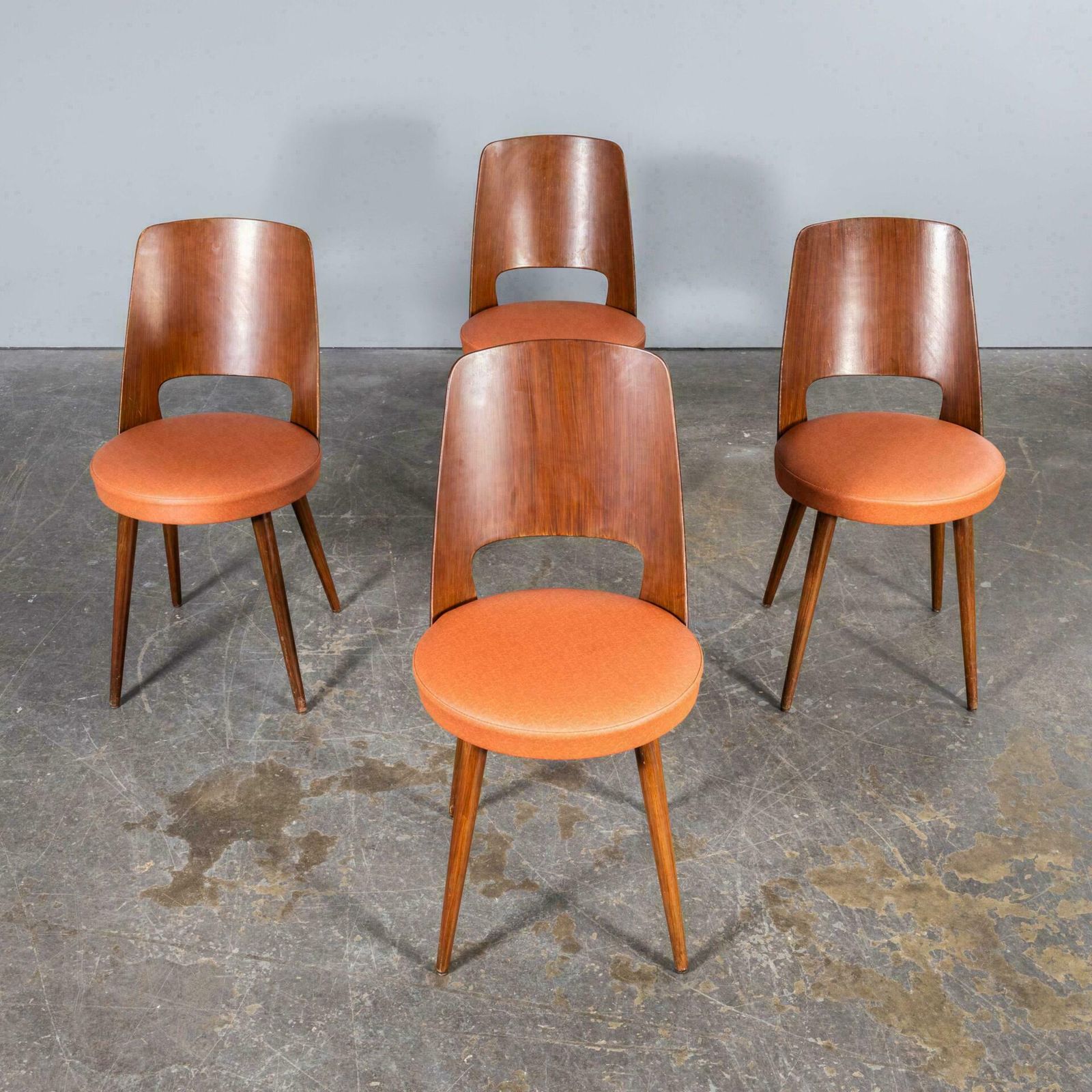1960’s French Baumann Upholstered Bentwood Mondor Dining Chair photo for sale