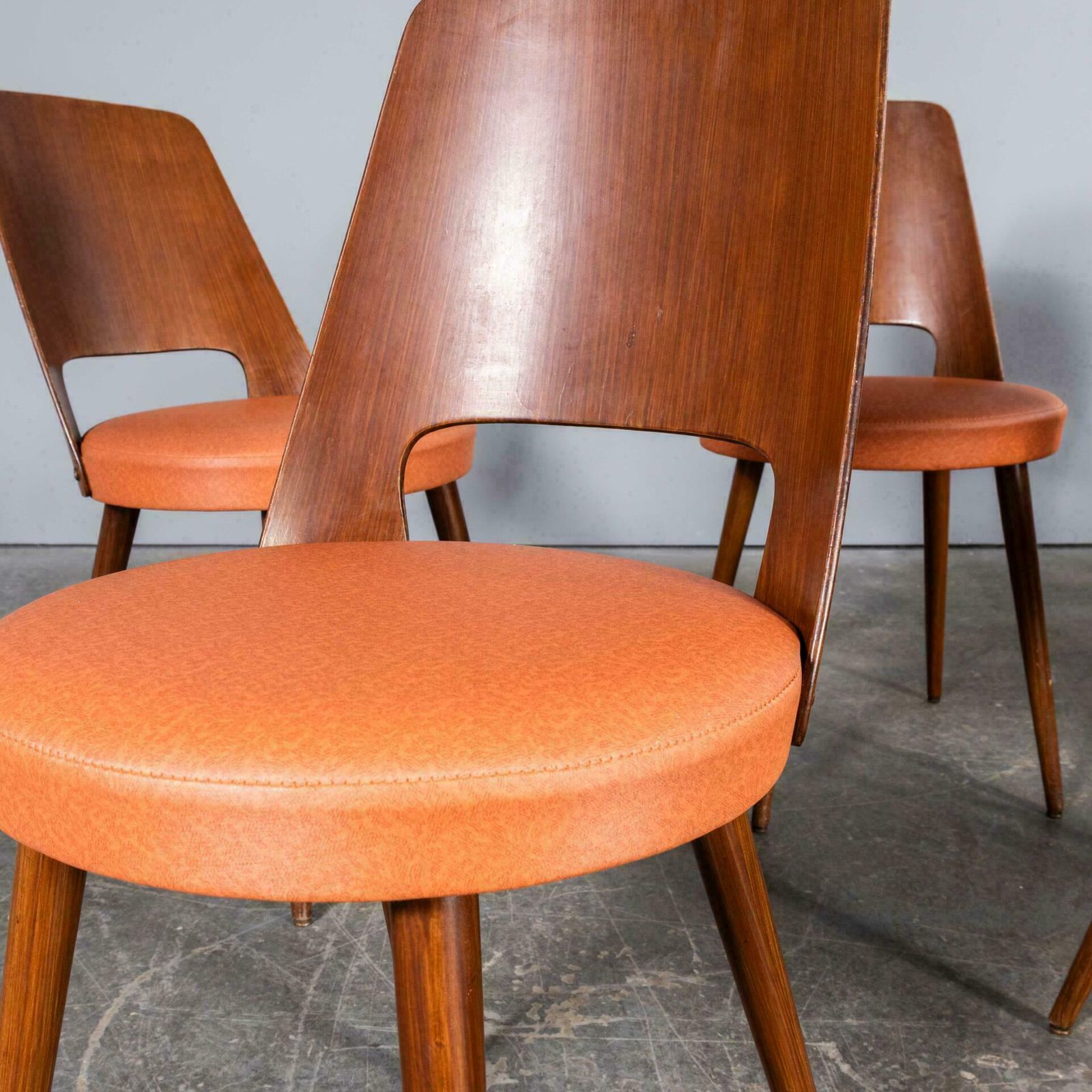 photo for sale 1960’s French Baumann Upholstered Bentwood Mondor Dining Chair