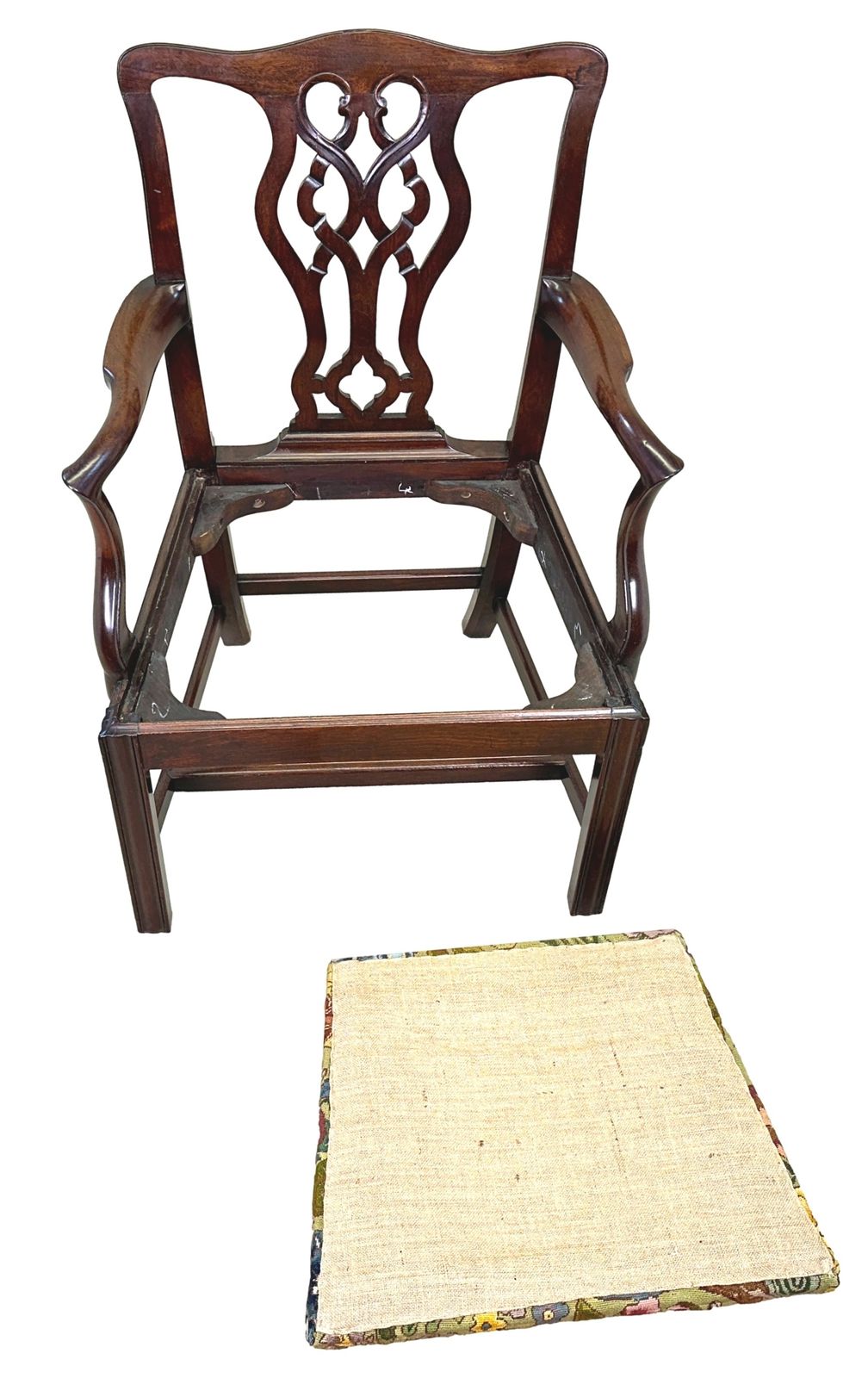 Mahogany Chippendale 18th Century Armchair  (England, Circa 1760) photo furniture