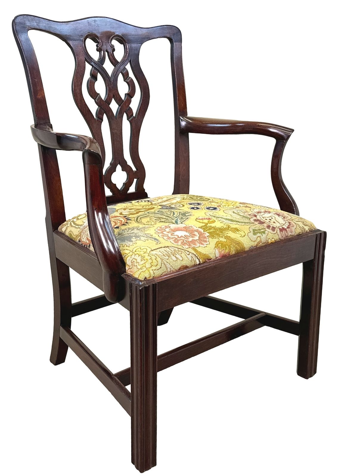 Mahogany Chippendale 18th Century Armchair  (England, Circa 1760) photo buy