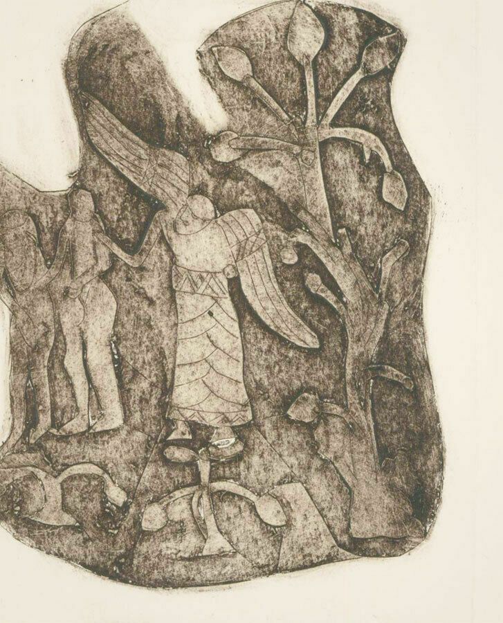 Patricia Johnstone (1944 2023)   Contemporary Etching, Garden Of Eden