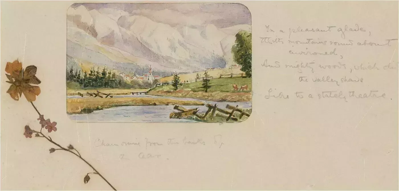 Late 19th Century Watercolour   In A Pleasant Glade photo furniture