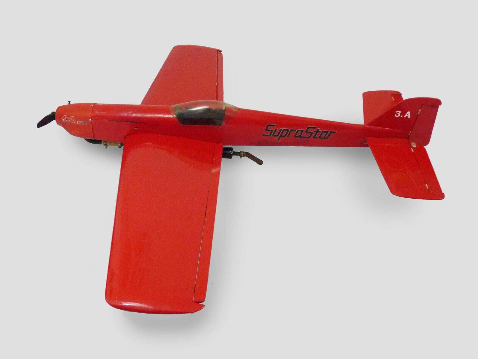 Large Airplane Model Suprastar F3a Aerobatic World Champion 87 88 Hanno Prettner. 80s photo furniture