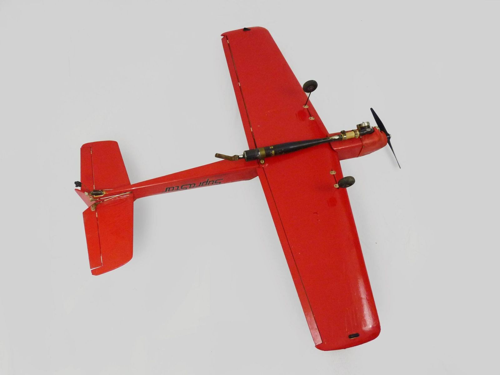 Large Airplane Model Suprastar F3a Aerobatic World Champion 87 88 Hanno Prettner. 80s photo vinterior