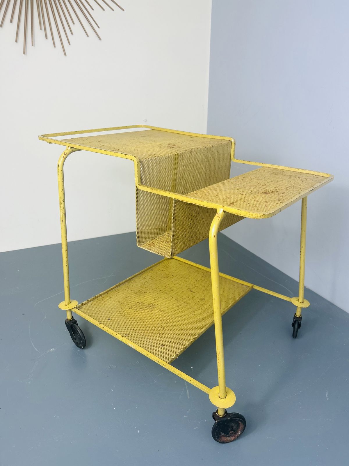Mathieu Mategot Serving Cart Or Tea Trolley France, 1950s photo buy