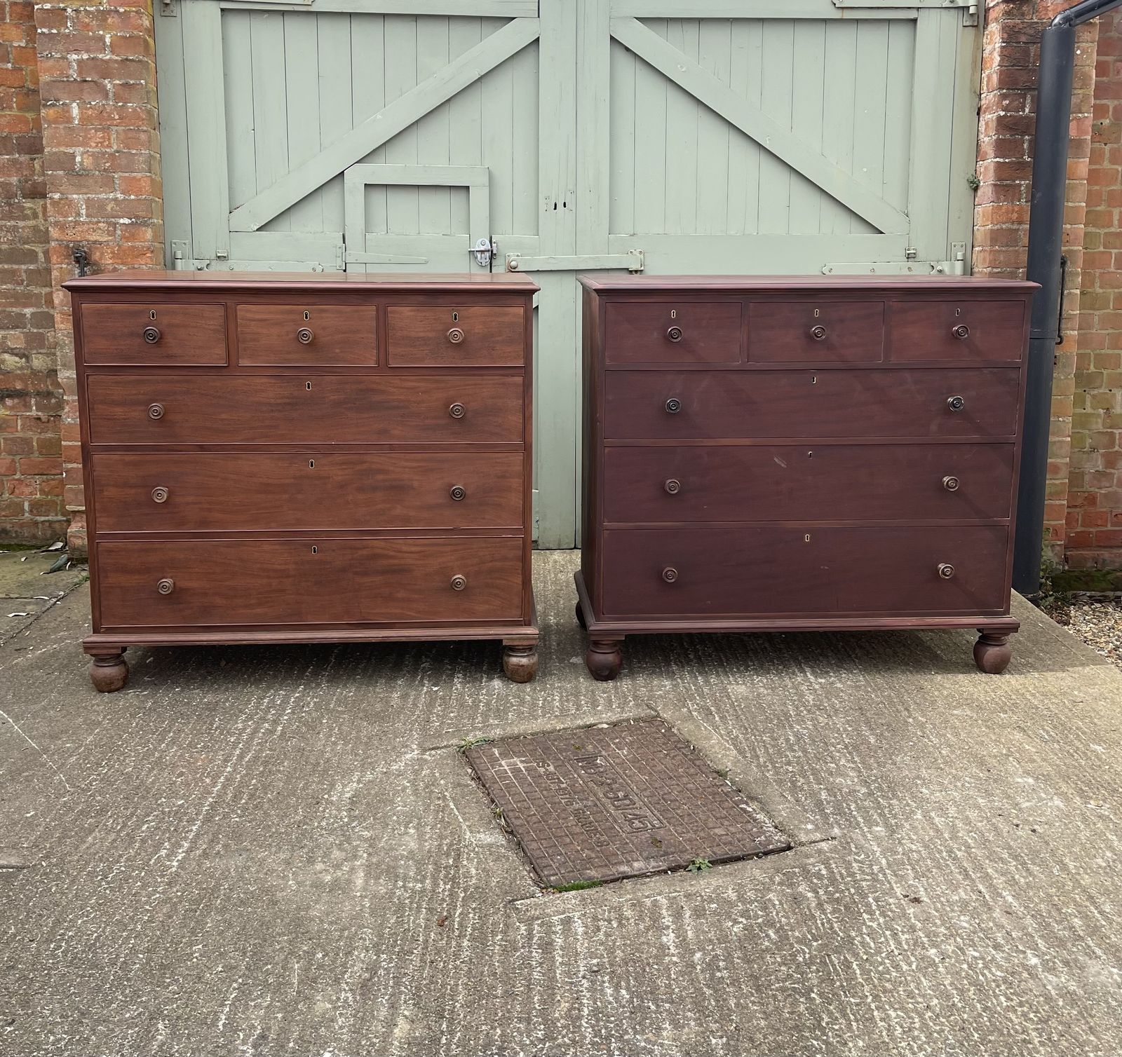 A Matched Of Nineteenth Century Chests Of Drawer By Gillows Of Lancaster