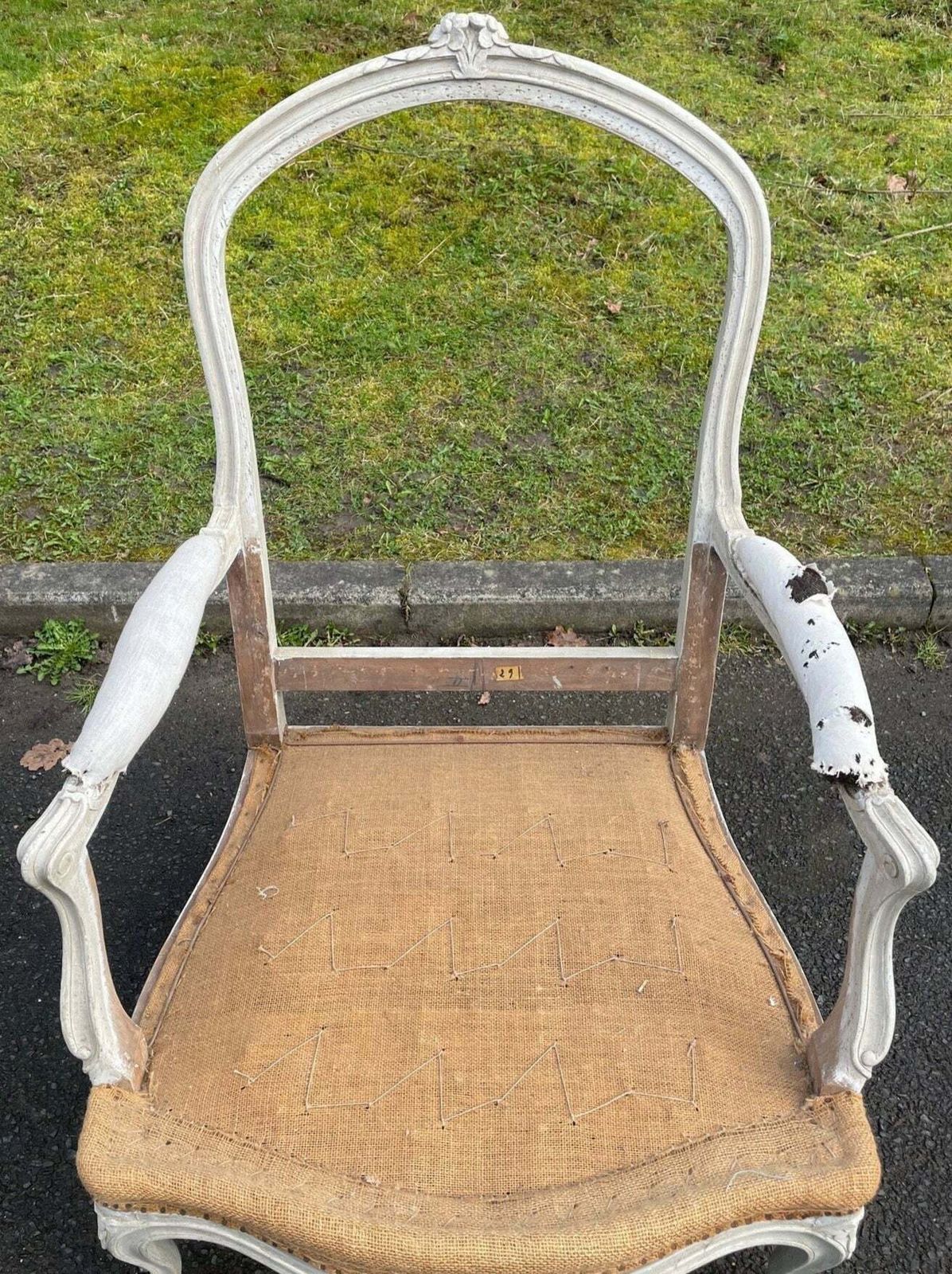 Pair Of Large Louis XV Style Armchairs 'As Is' photo furniture