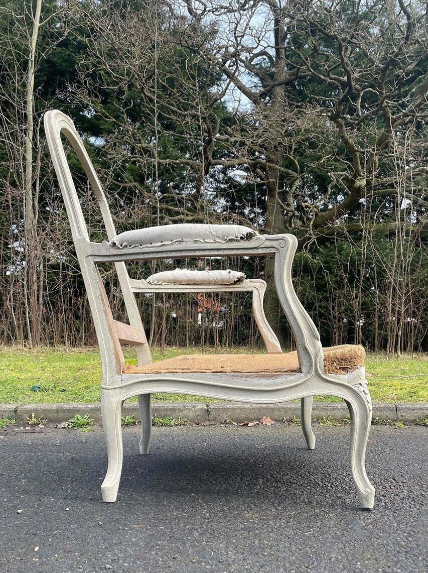 Pair Of Large Louis XV Style Armchairs 'As Is' photo Furniture