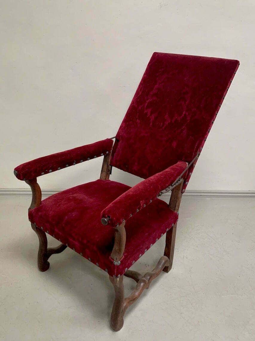 Mid 1800's Reclining Armchair 'As Is' photo Furniture