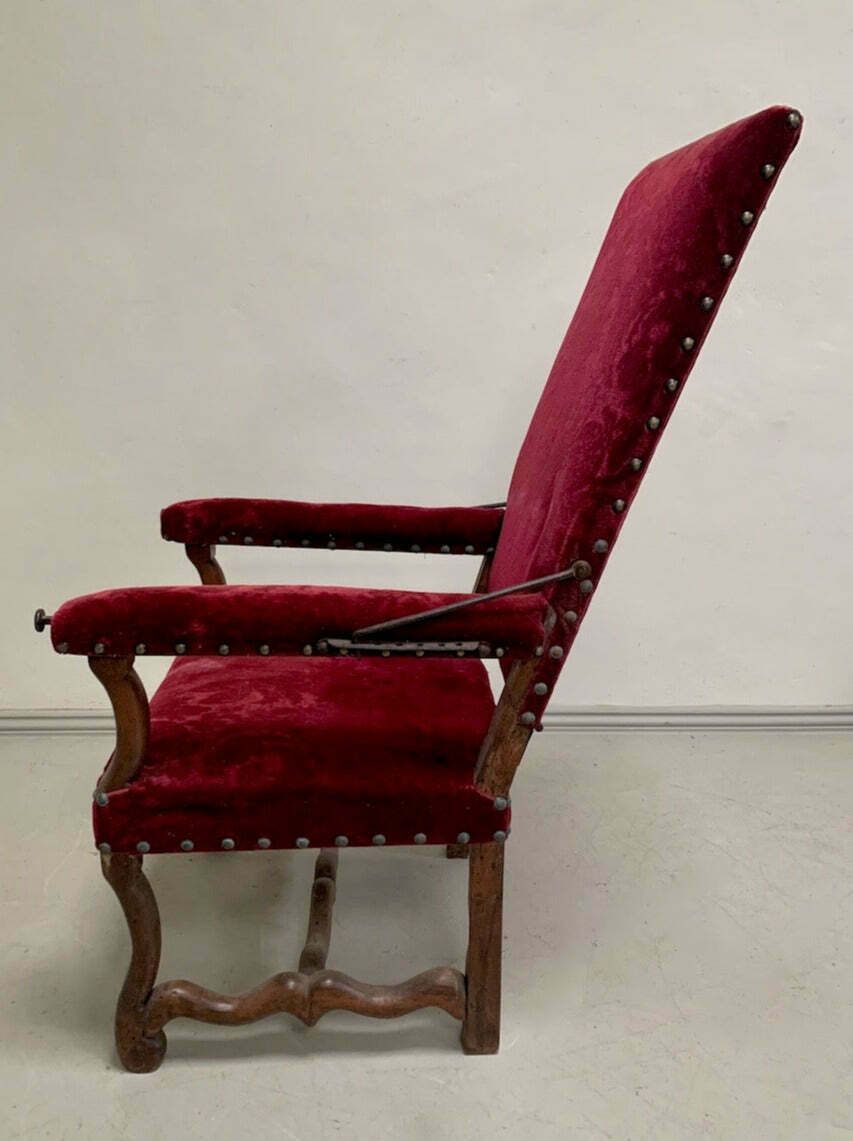 photo furniture Mid 1800's Reclining Armchair 'As Is'