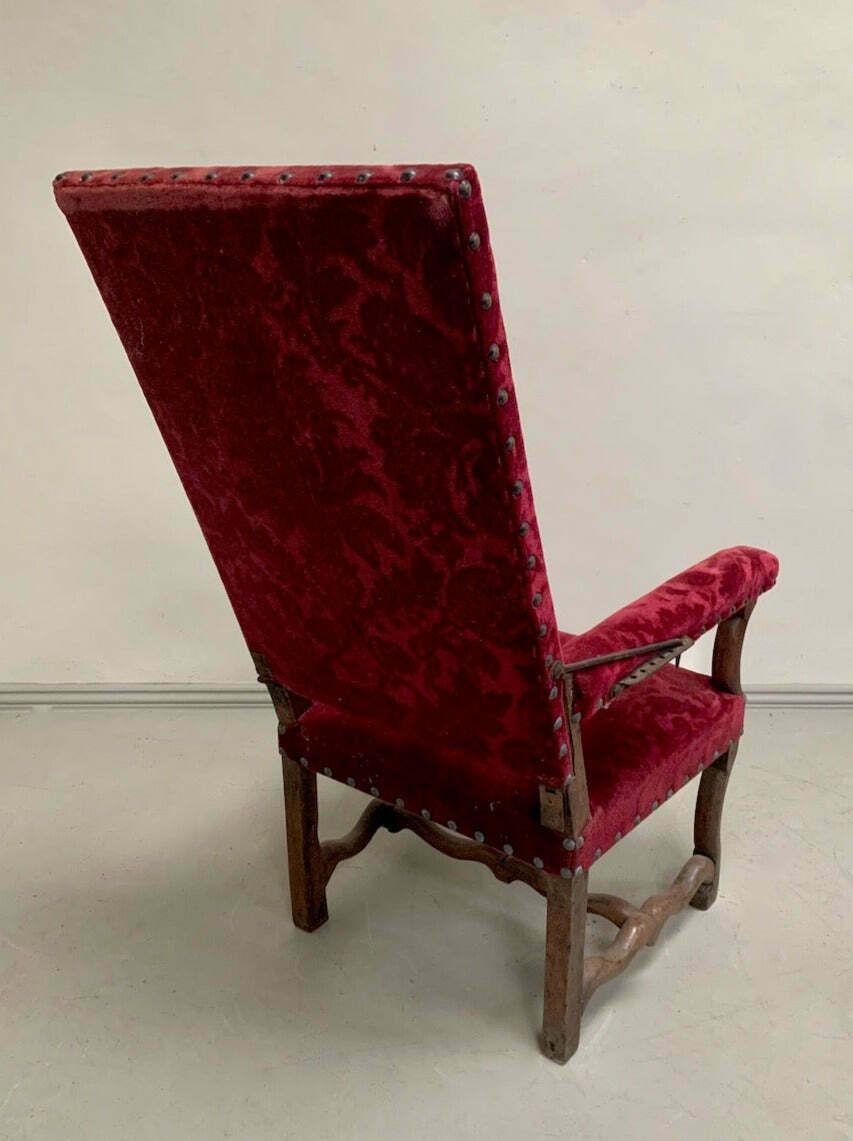 Furniture Mid 1800's Reclining Armchair 'As Is' photo