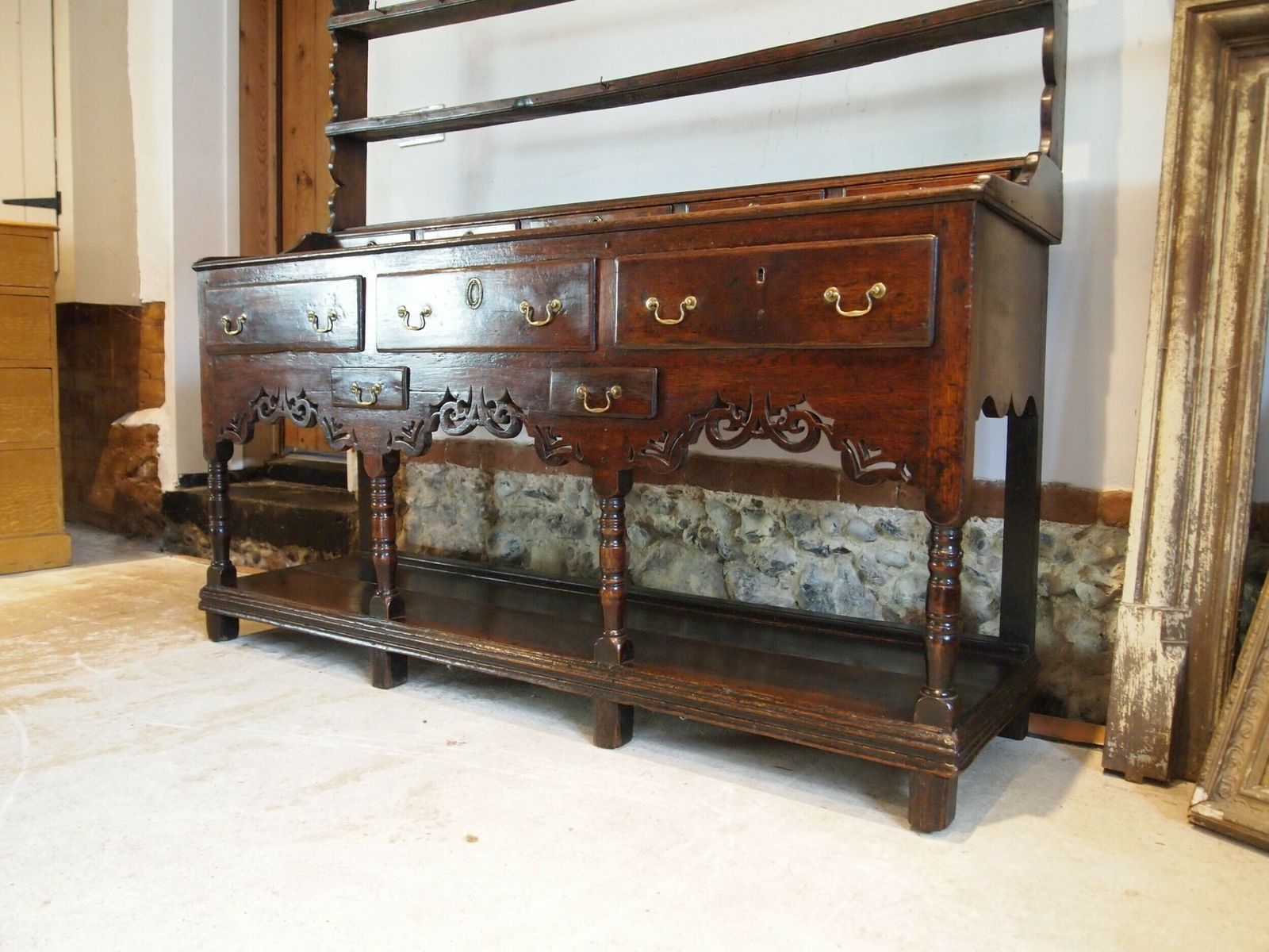Dresser Exceptional Rare Glamorgan Welsh Oak C1770 photo furniture