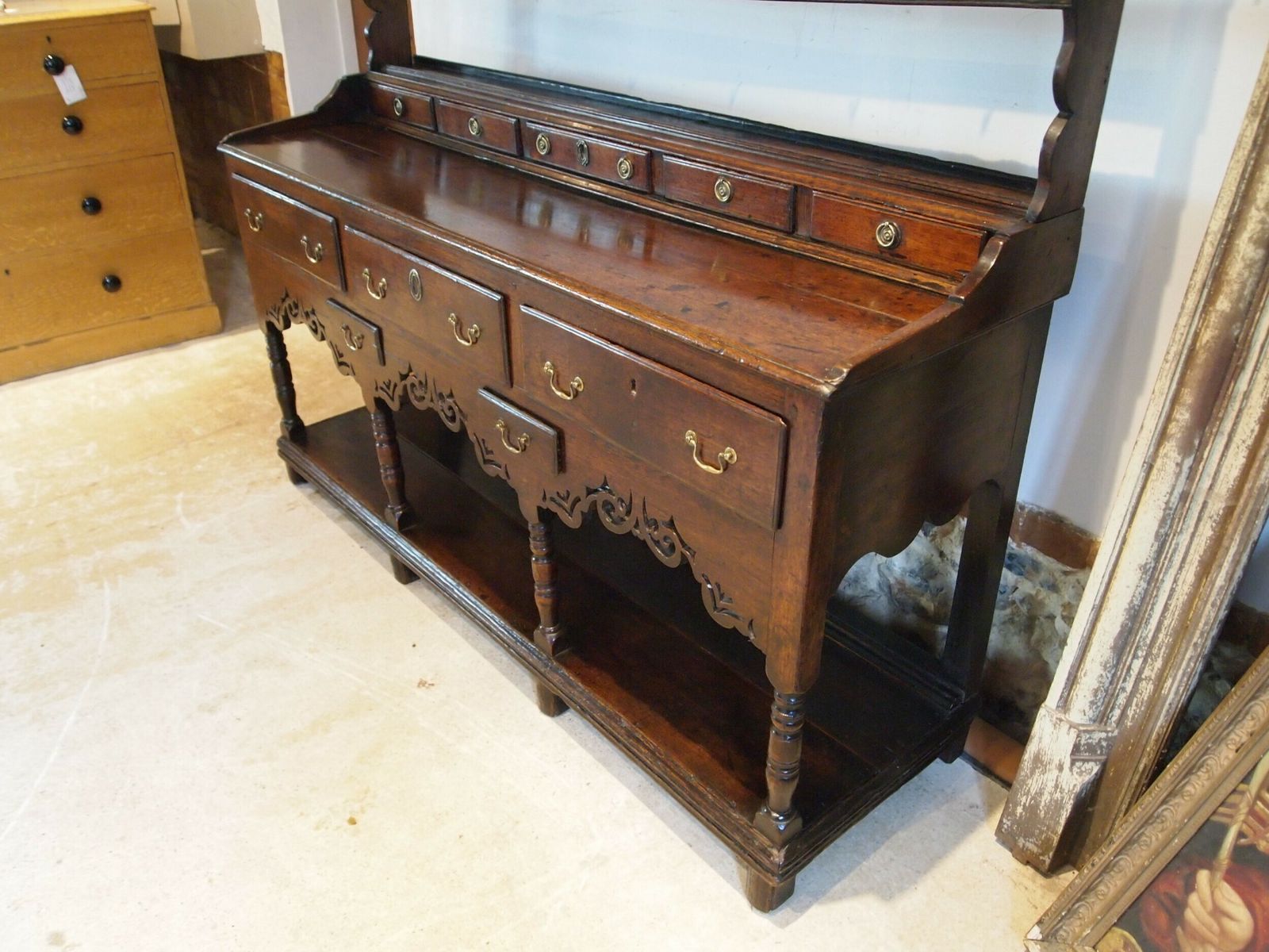 Furniture Dresser Exceptional Rare Glamorgan Welsh Oak C1770 photo