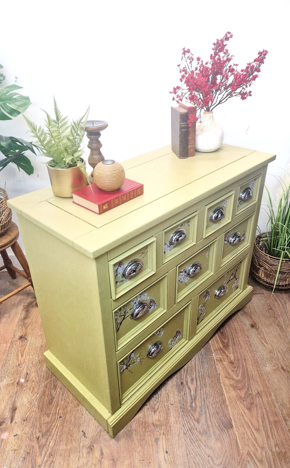 Yellowy Green Pine Merchants Chest photo furniture