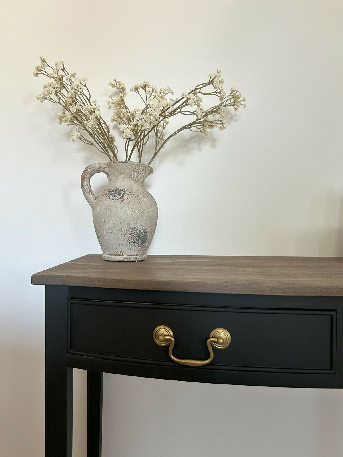 Upcycled Hand Painted Teak Table photo 350.0