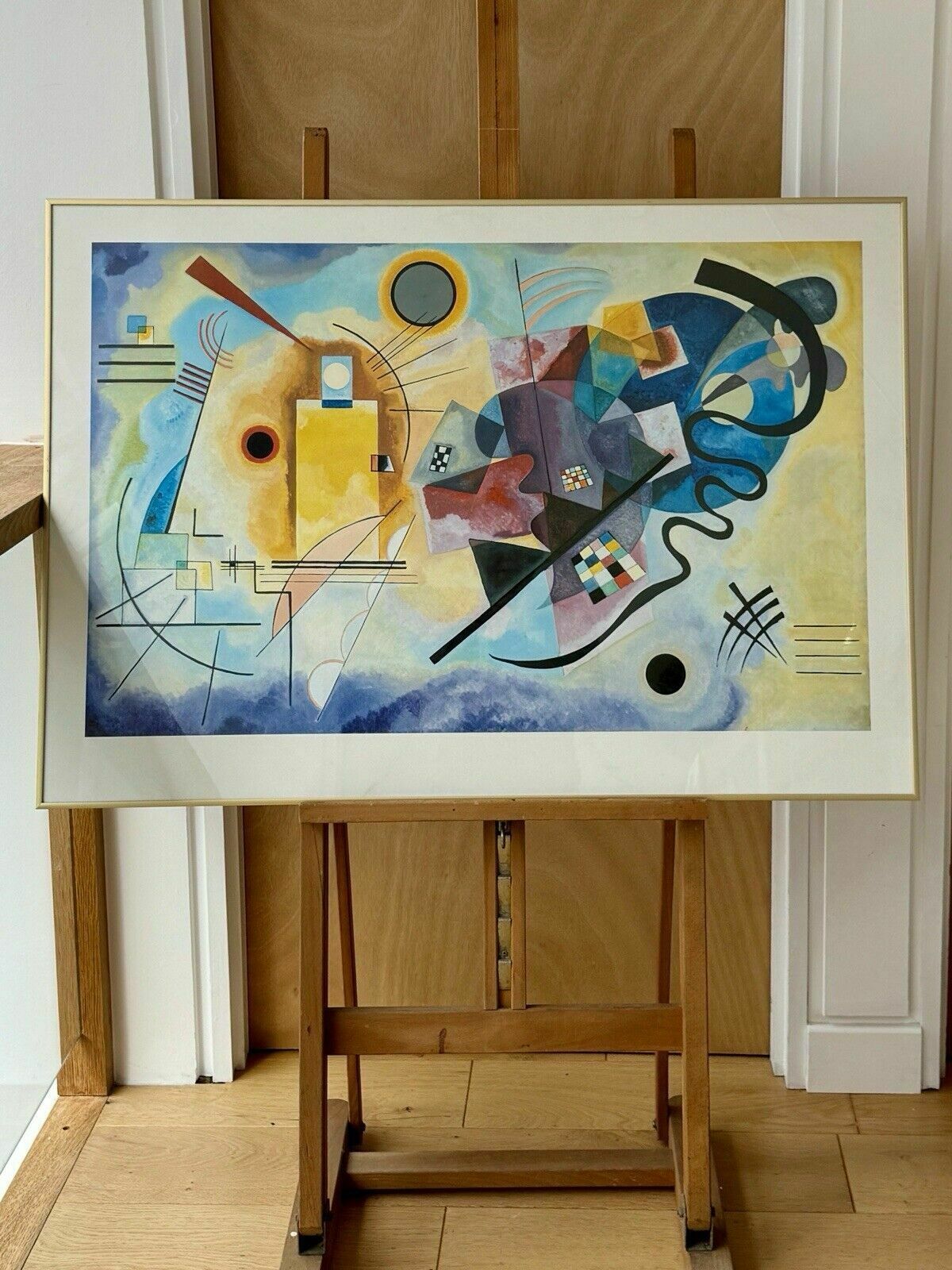 Yellow, Red, Blue, 1925 Wassily Kandinsky Vintage Framed Print